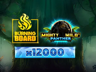 Mighty Wild Panther Diamond Burning Board Scratchcard