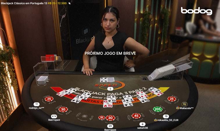 blackjack live jogo
